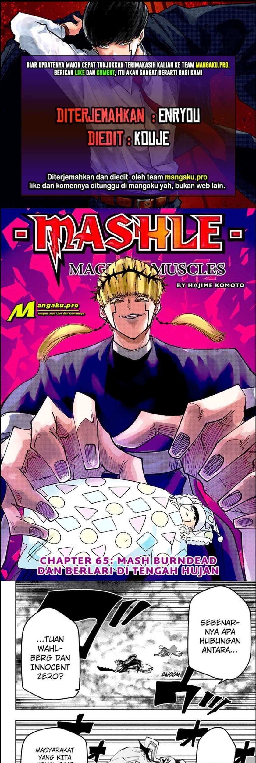 Mashle: Magic and Muscles — Chapter 65, halaman 1