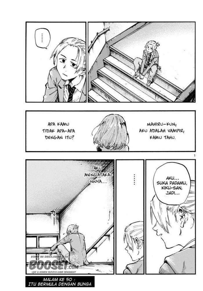 Yofukashi no Uta — Chapter 50, halaman 3