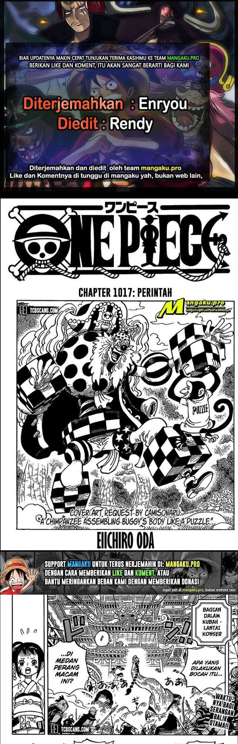 One Piece — Chapter 1017, halaman 1