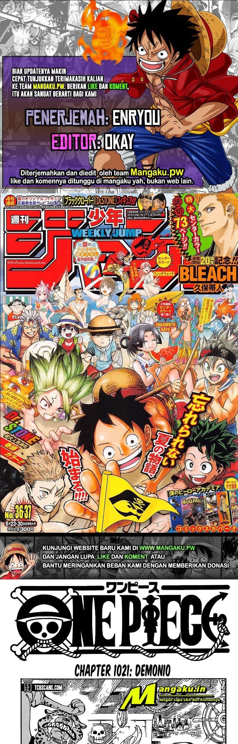 One Piece — Chapter 1021, halaman 1