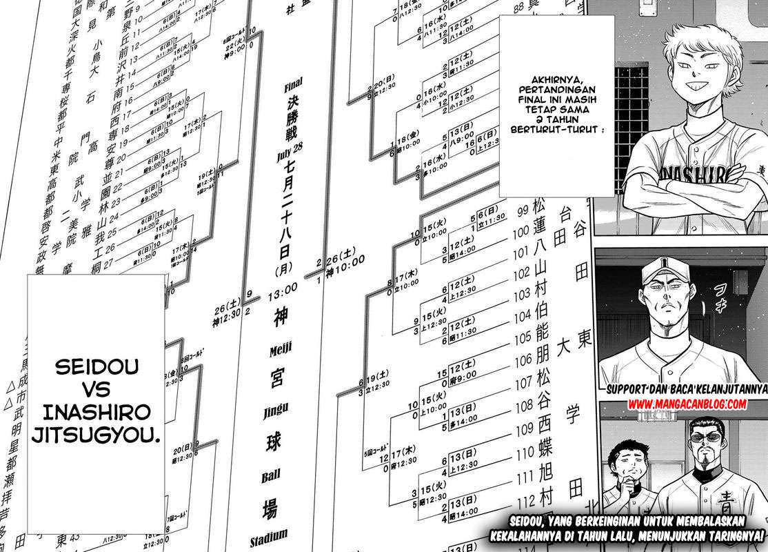 Diamond no Ace Act 2 — Chapter 254, halaman 19
