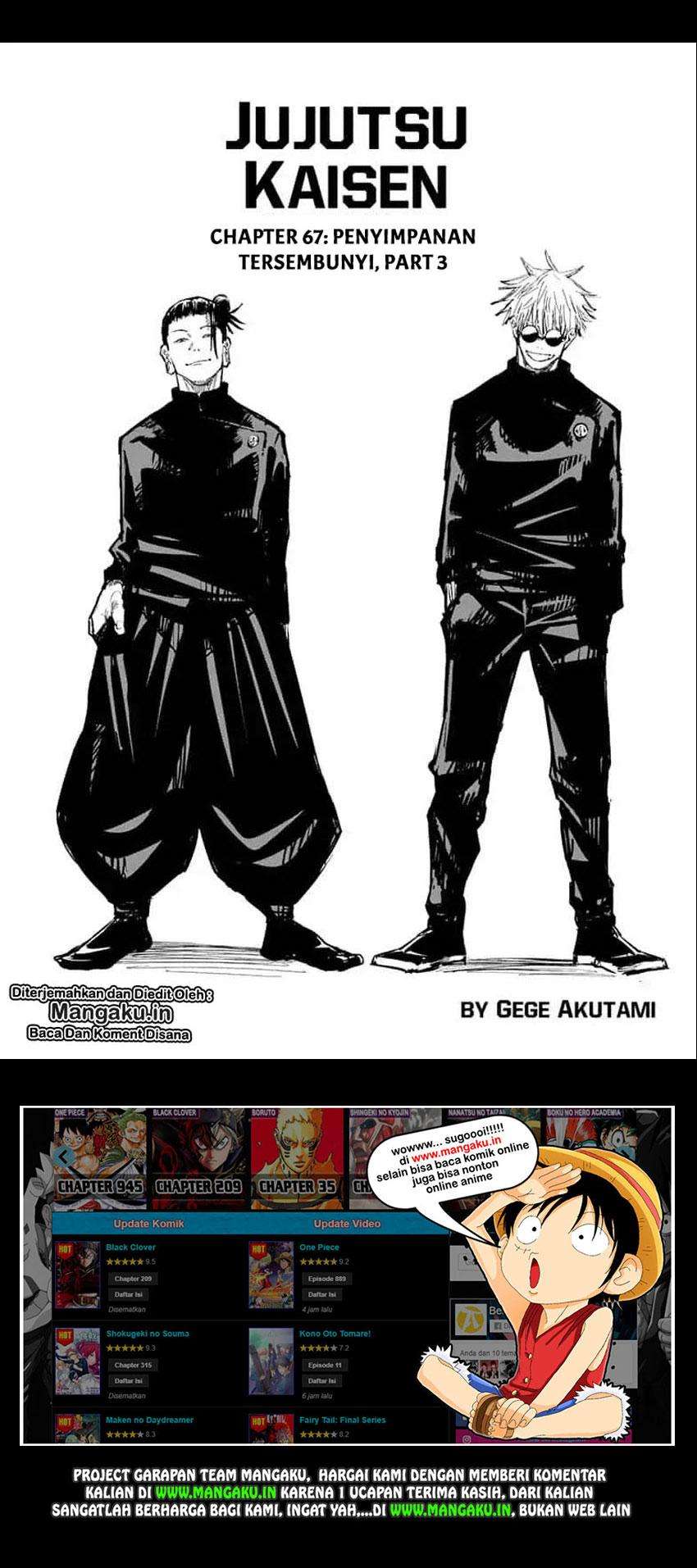 Jujutsu Kaisen — Chapter 67, halaman 2