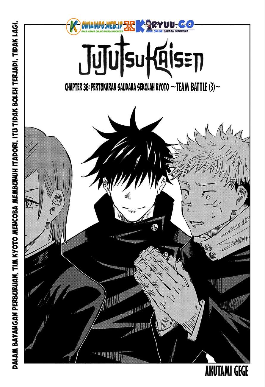 Jujutsu Kaisen — Chapter 36, halaman 2