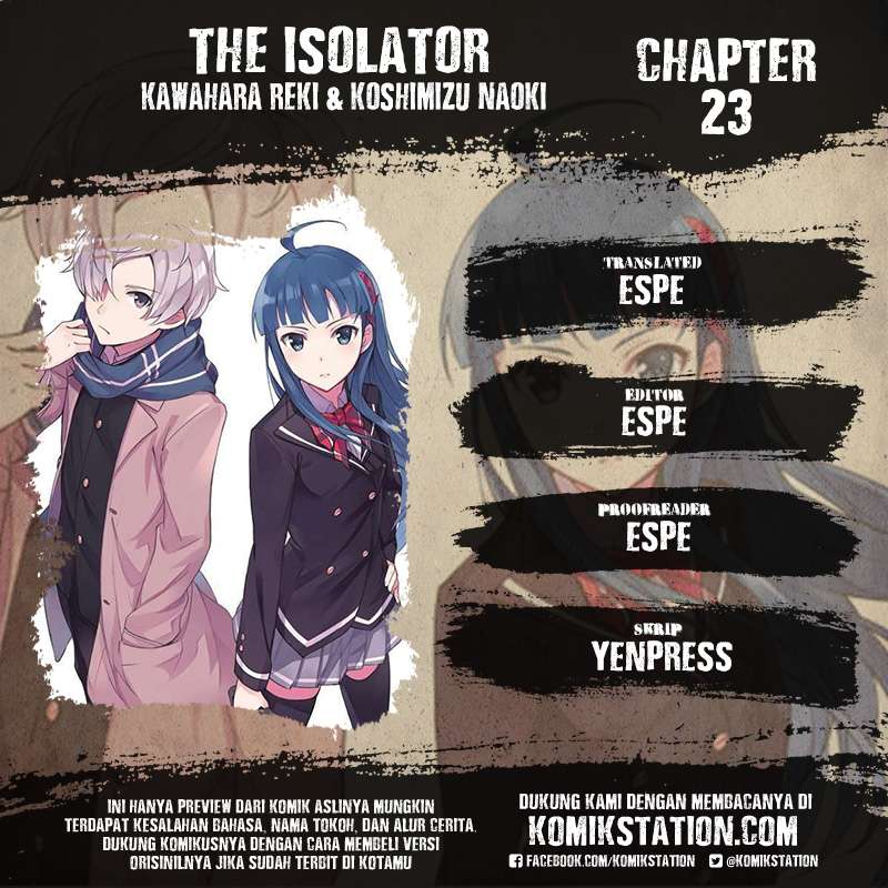 The Isolator: Realization of Absolute Solitude — Chapter 23, halaman 1