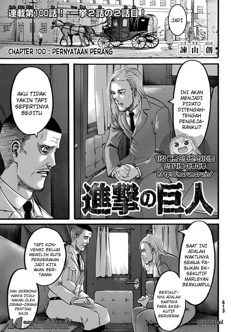 Shingeki no Kyojin — Chapter 100, halaman 3