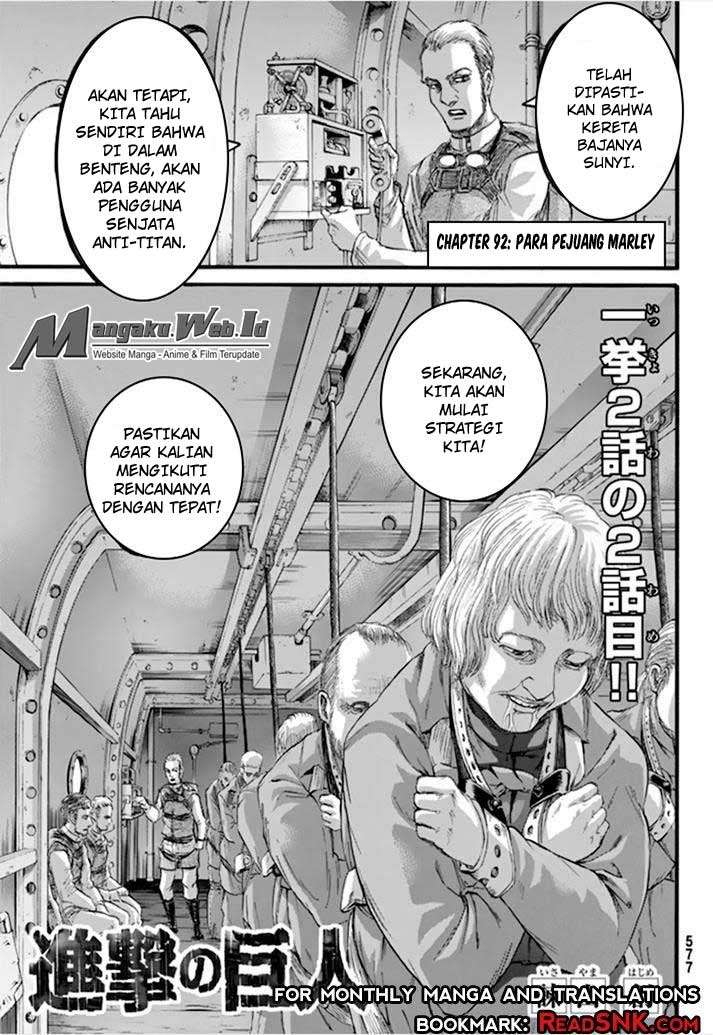 Shingeki no Kyojin — Chapter 92, halaman 2