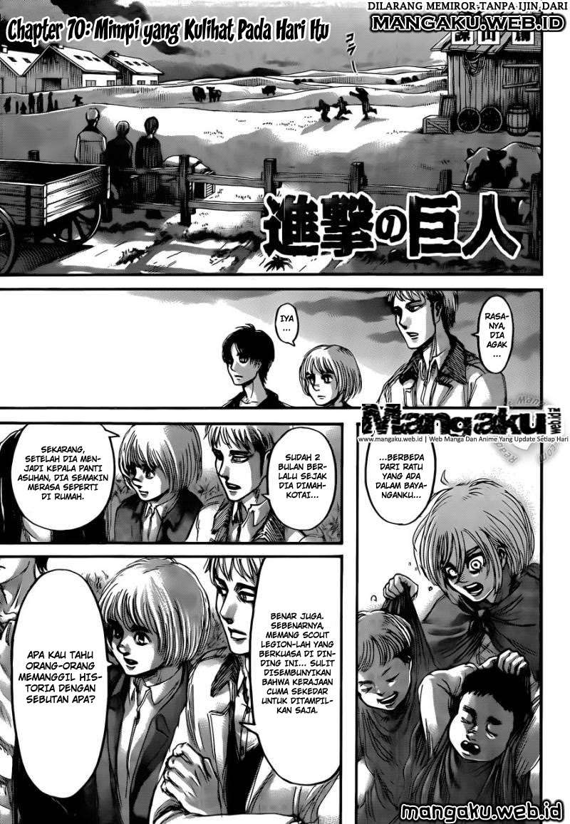 Shingeki no Kyojin — Chapter 70, halaman 3