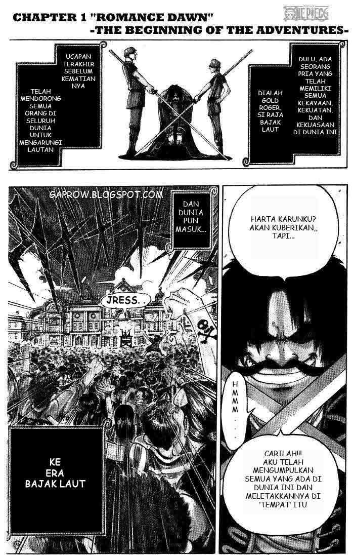 One Piece — Chapter 1, halaman 1
