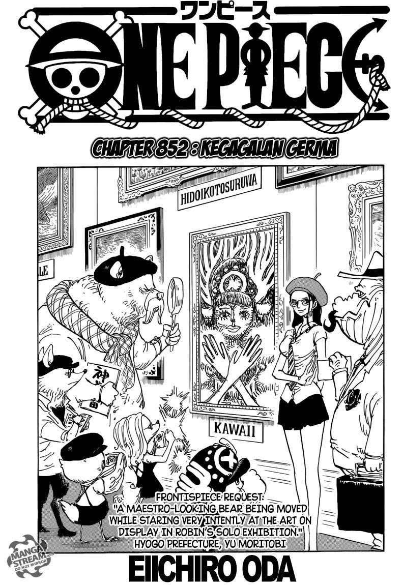 One Piece — Chapter 852, halaman 1
