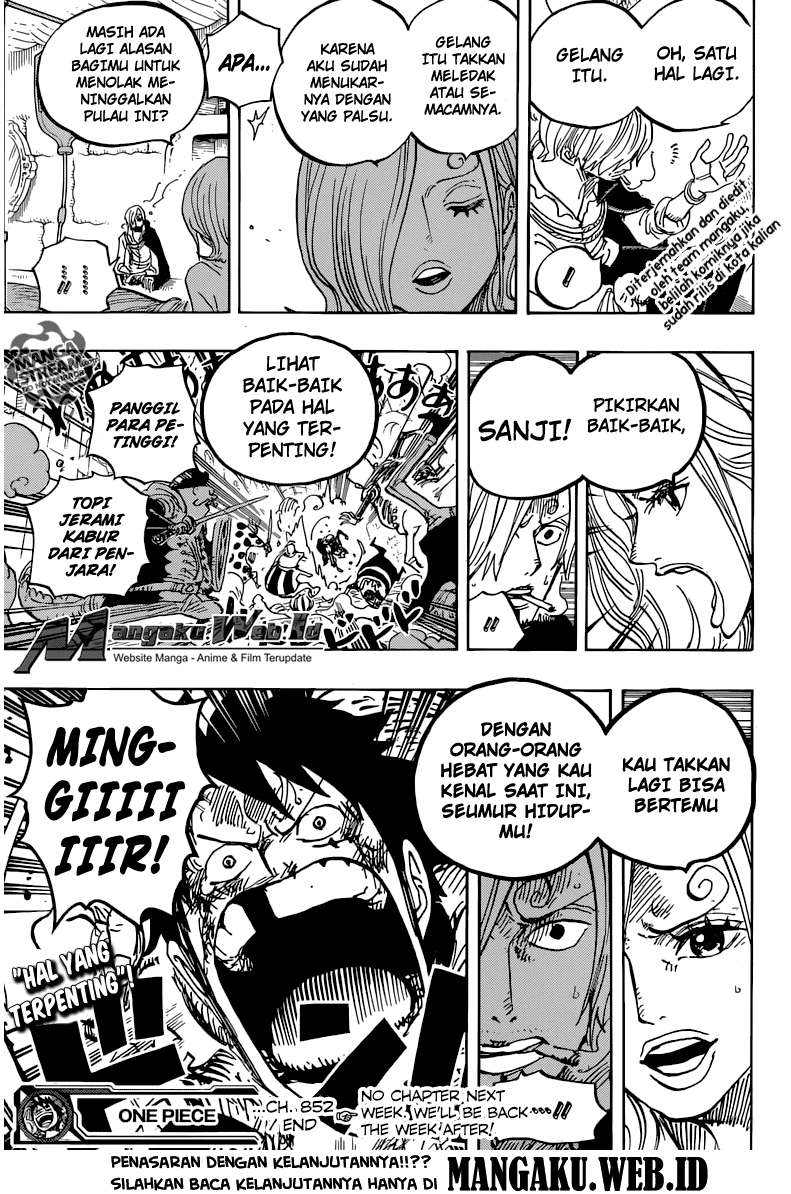 One Piece — Chapter 852, halaman 17