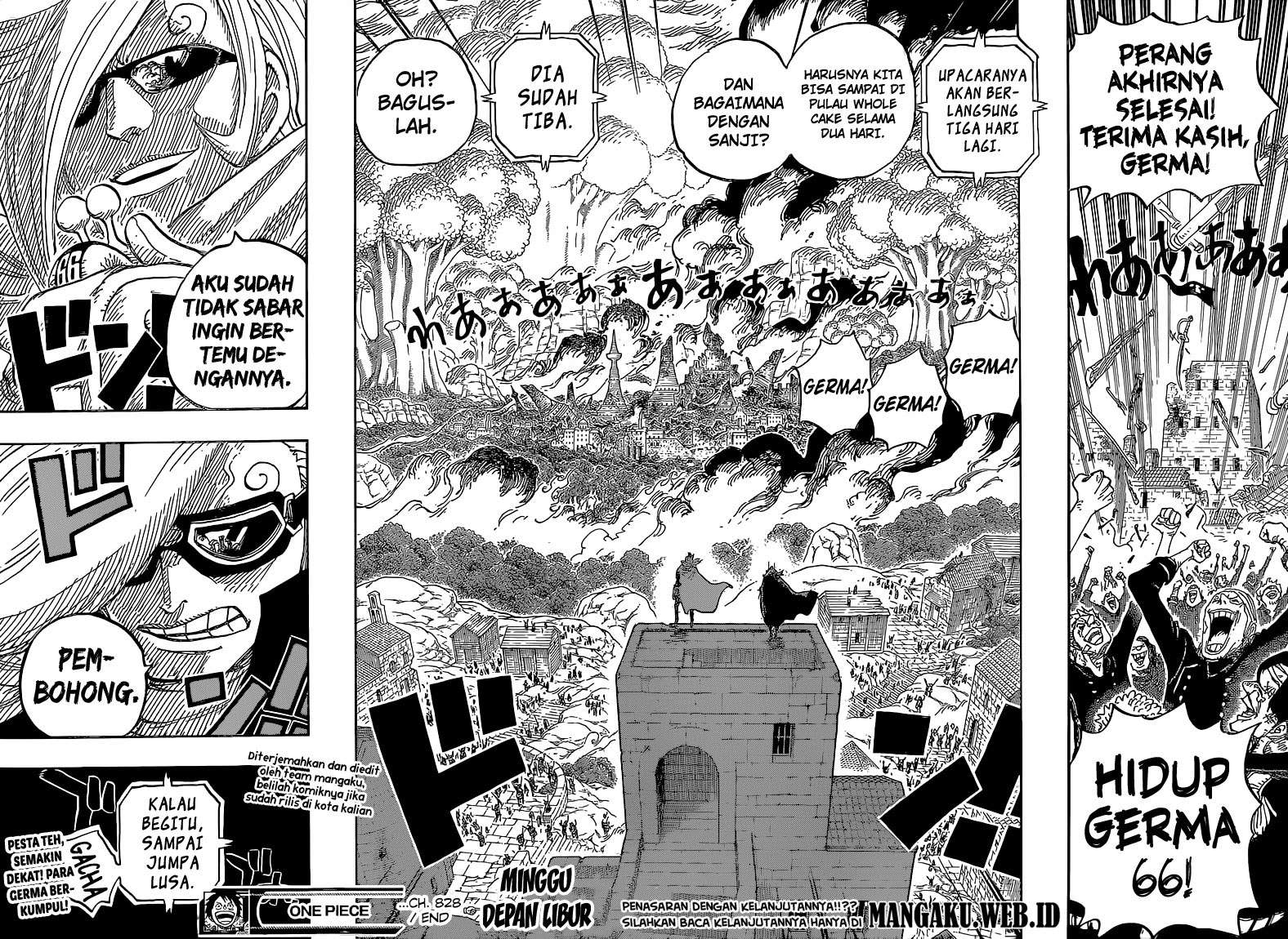 One Piece — Chapter 828, halaman 17