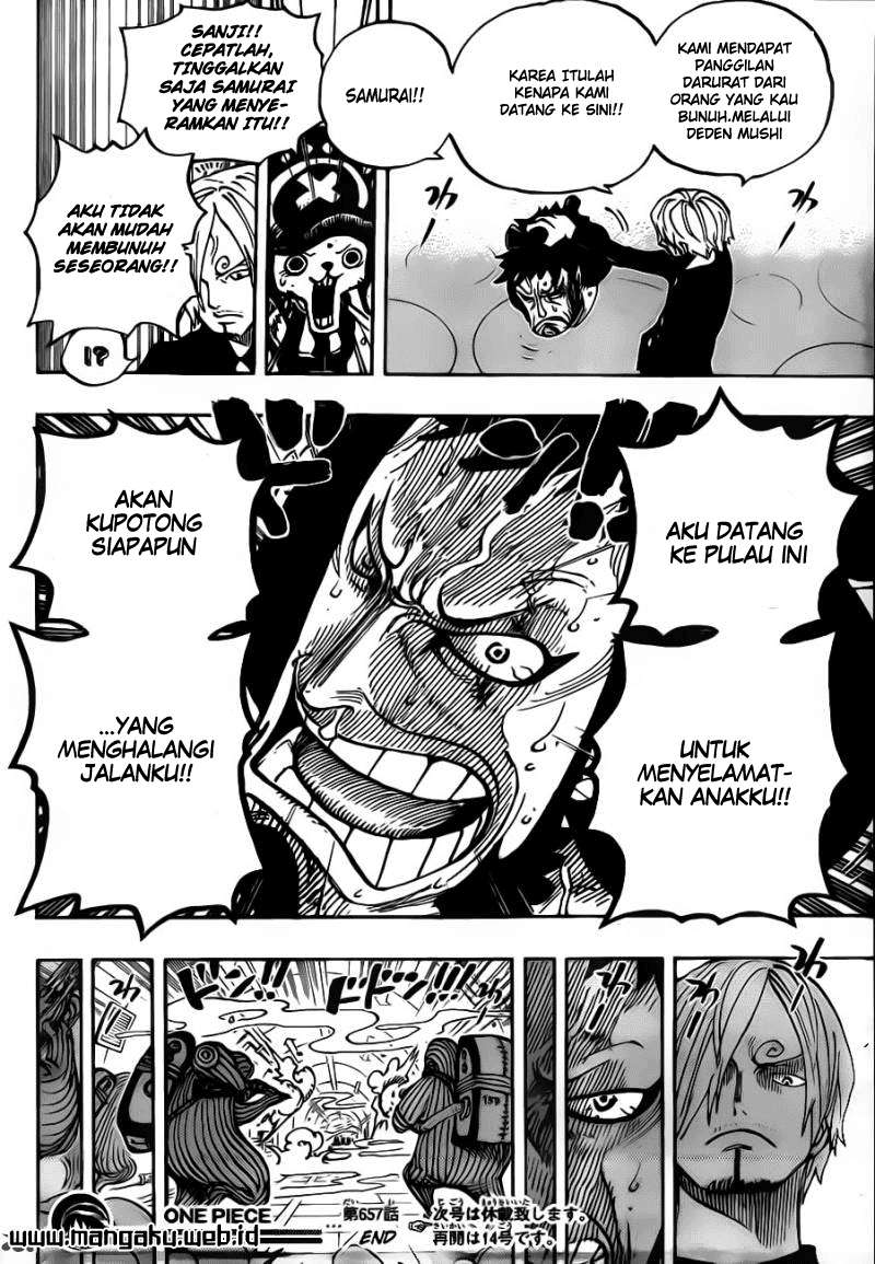 One Piece — Chapter 657, halaman 17