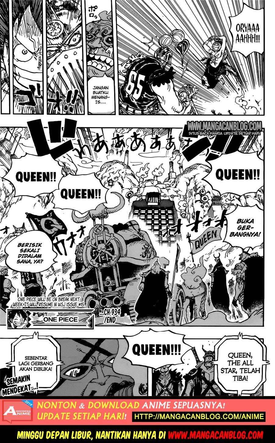 One Piece — Chapter 934, halaman 16