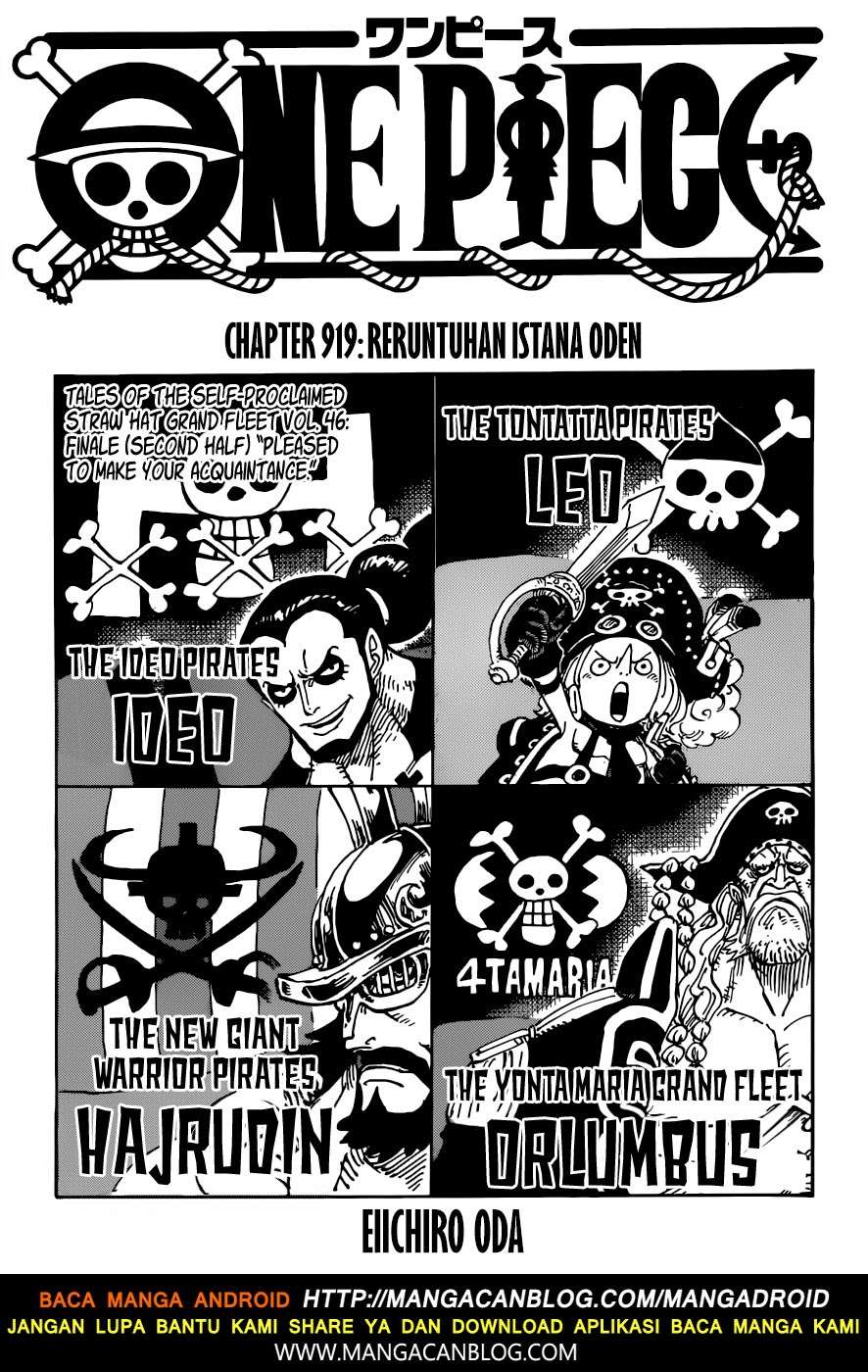 One Piece — Chapter 919, halaman 1