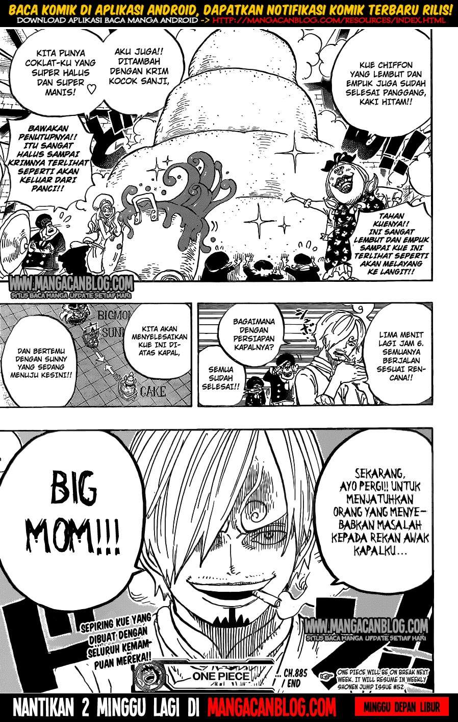 One Piece — Chapter 885, halaman 17