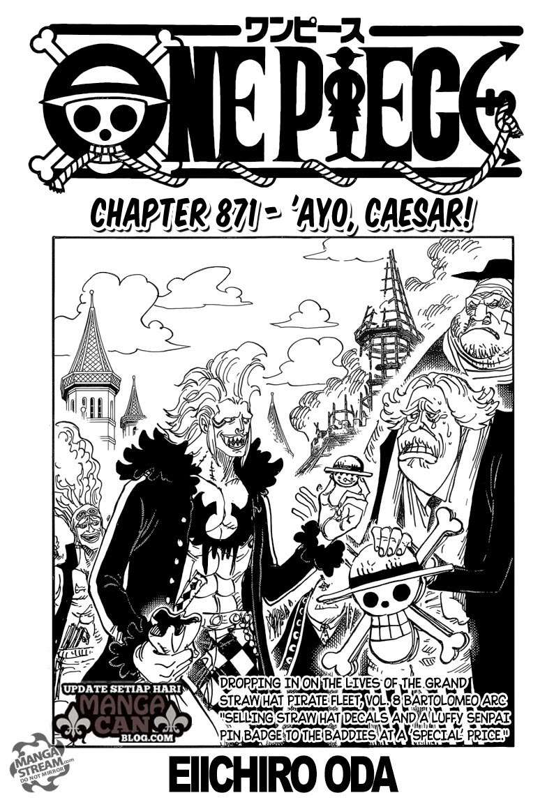 One Piece — Chapter 871, halaman 1