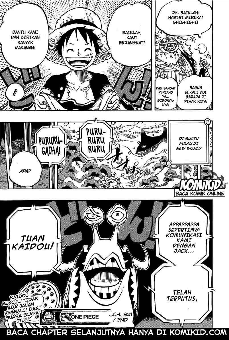 One Piece — Chapter 821, halaman 19