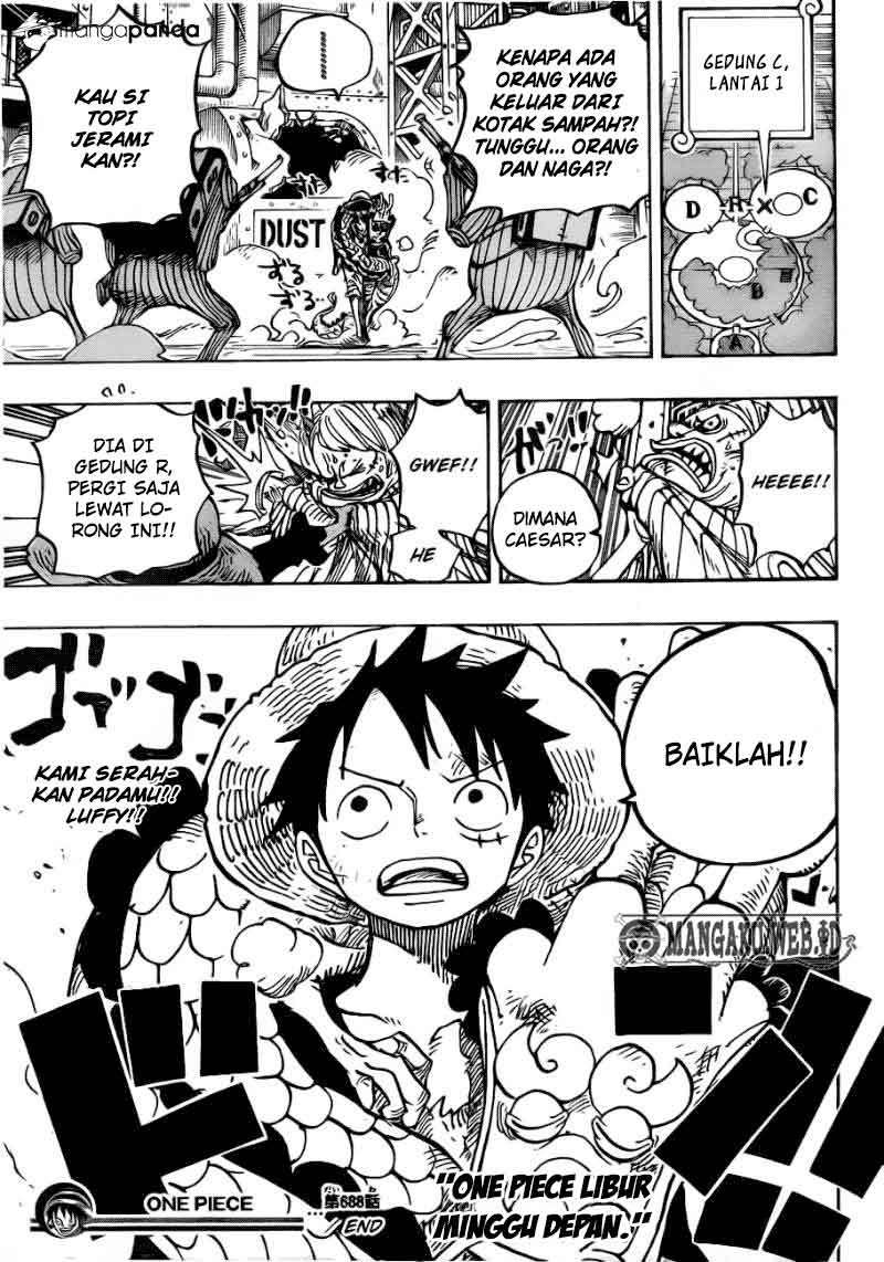 One Piece — Chapter 688, halaman 19