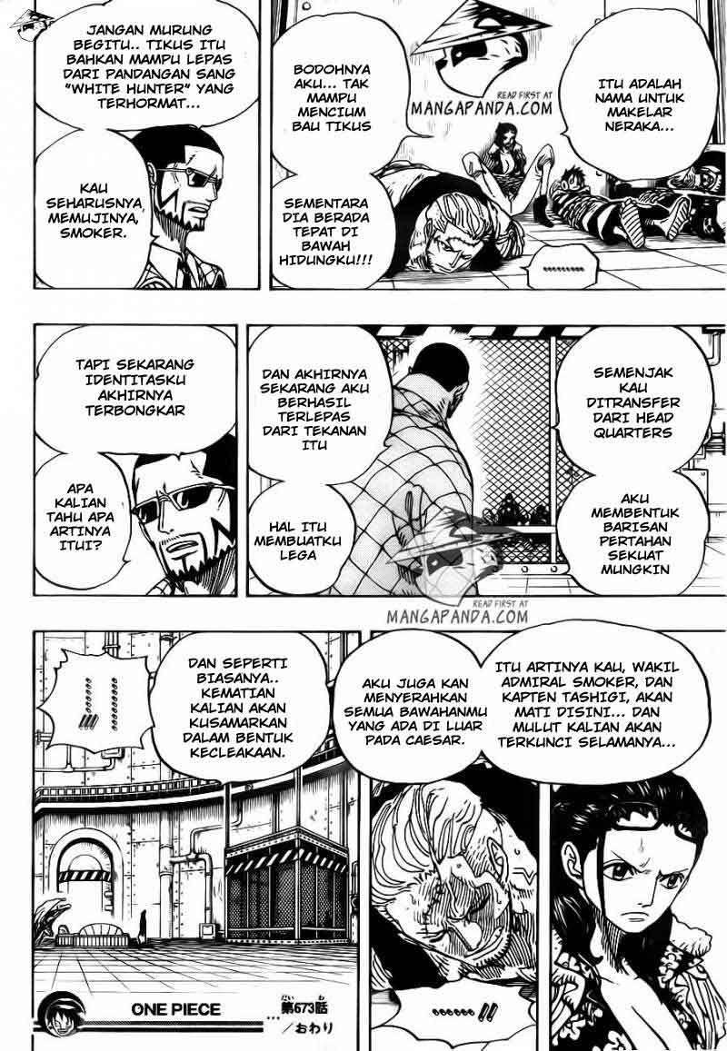 One Piece — Chapter 673, halaman 18