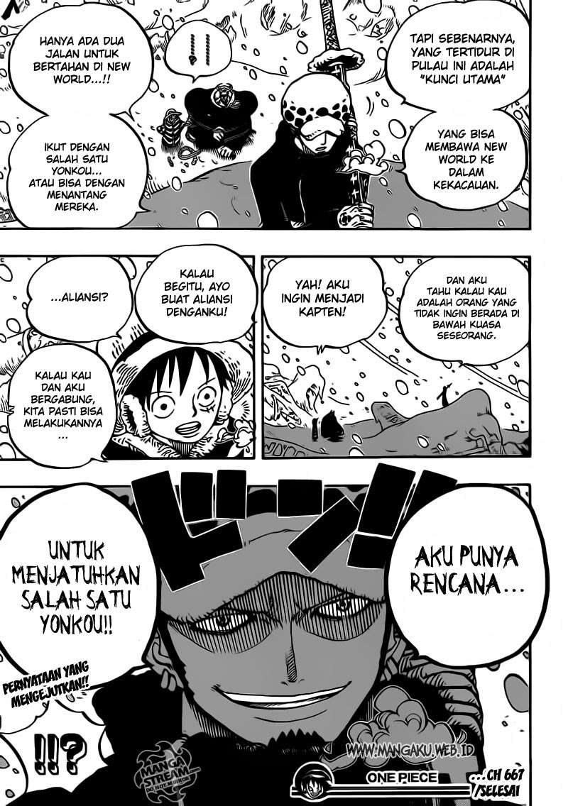 One Piece — Chapter 667, halaman 19