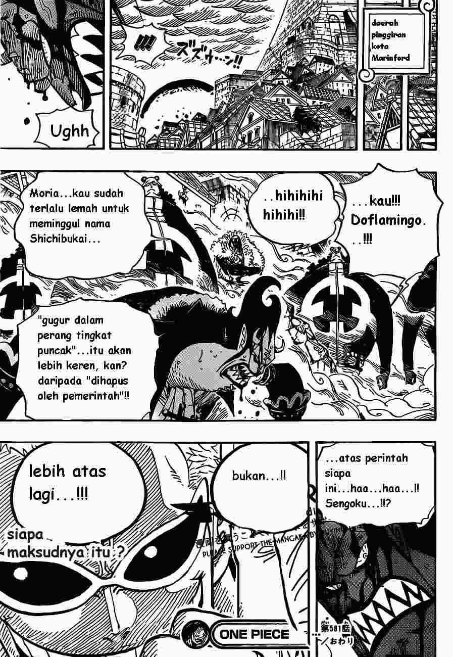One Piece — Chapter 581, halaman 17