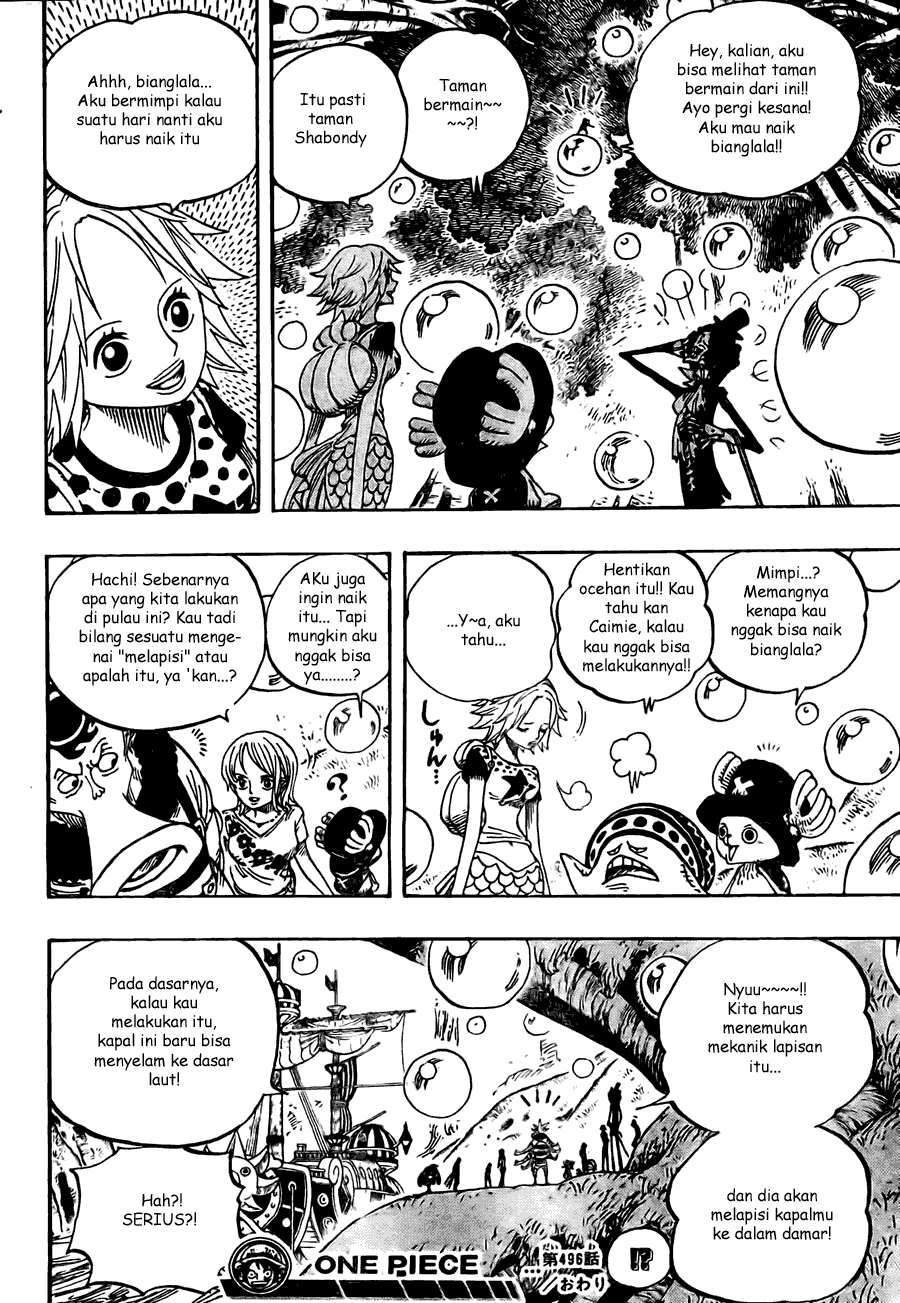 One Piece — Chapter 496, halaman 17