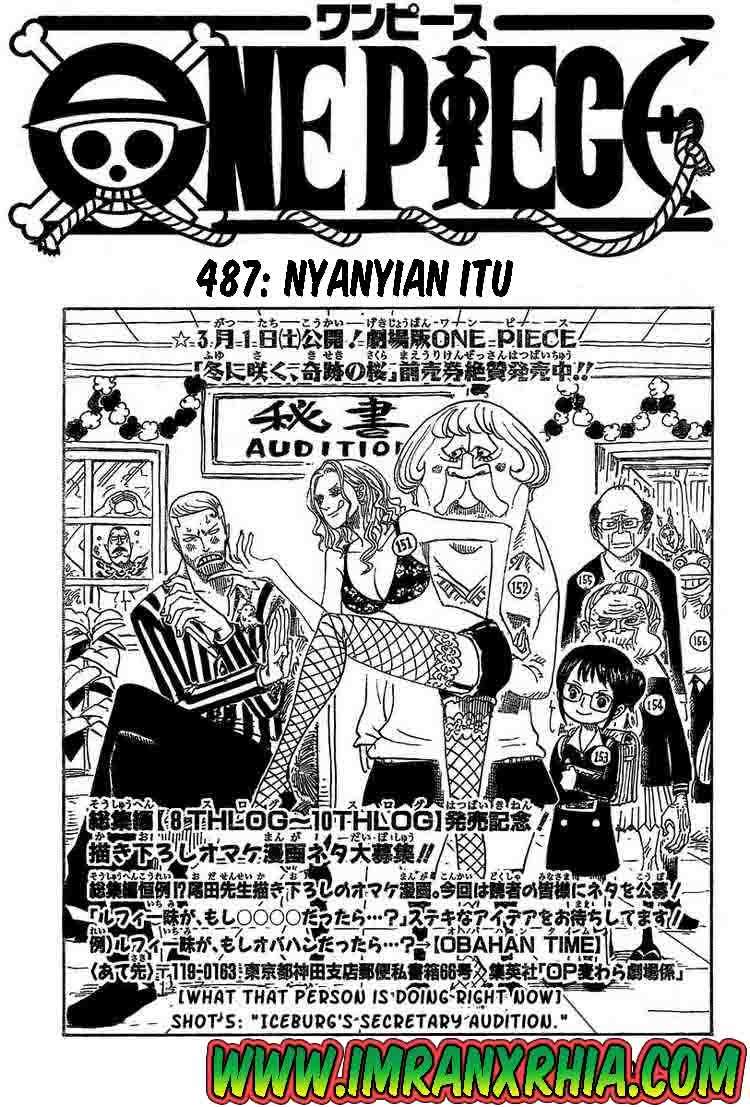 One Piece — Chapter 487, halaman 1