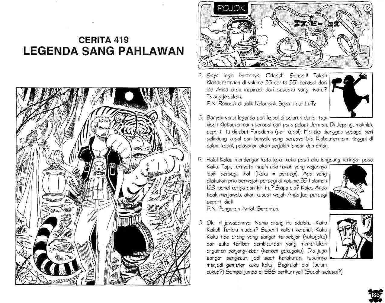 One Piece — Chapter 419, halaman 1