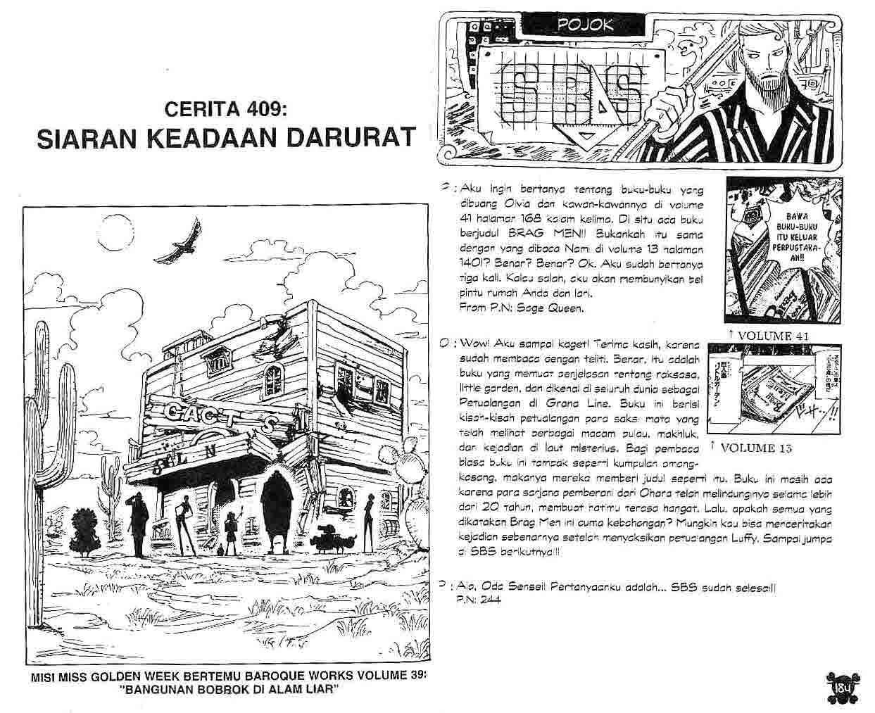 One Piece — Chapter 409, halaman 1
