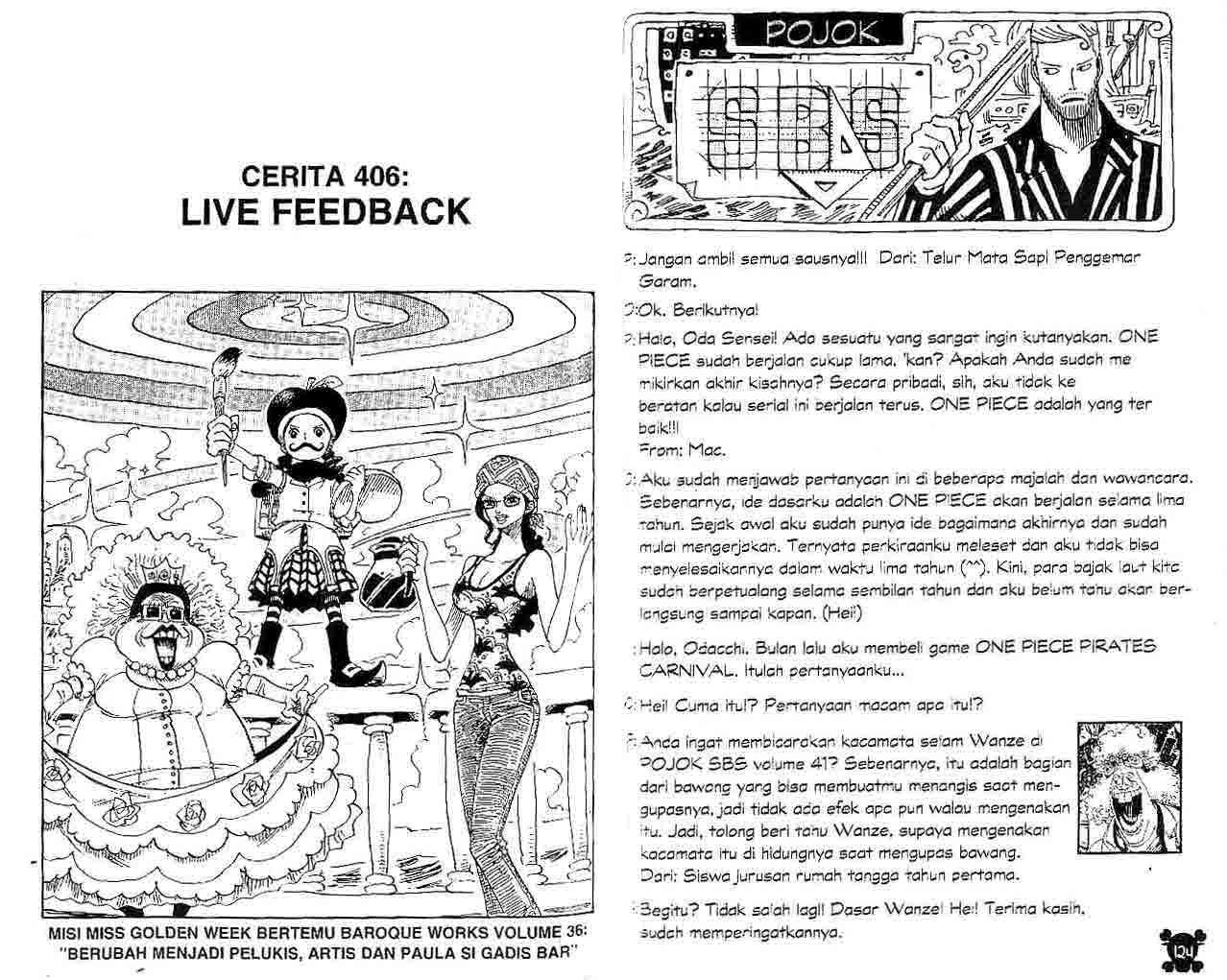 One Piece — Chapter 406, halaman 1