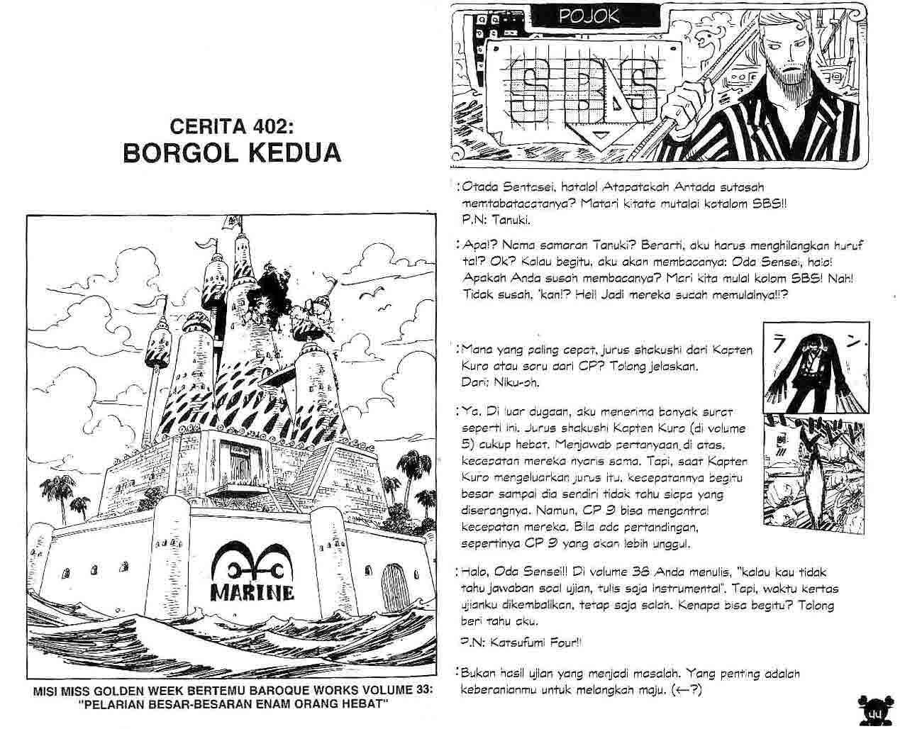 One Piece — Chapter 402, halaman 1