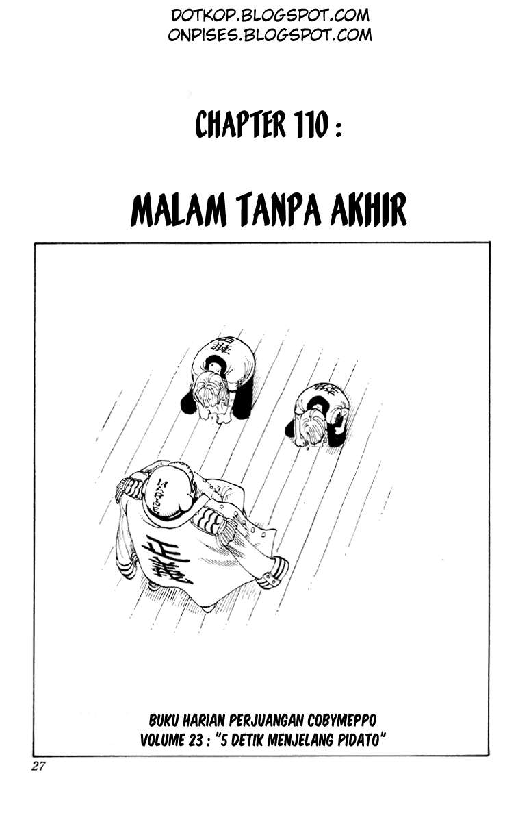 One Piece — Chapter 110, halaman 1
