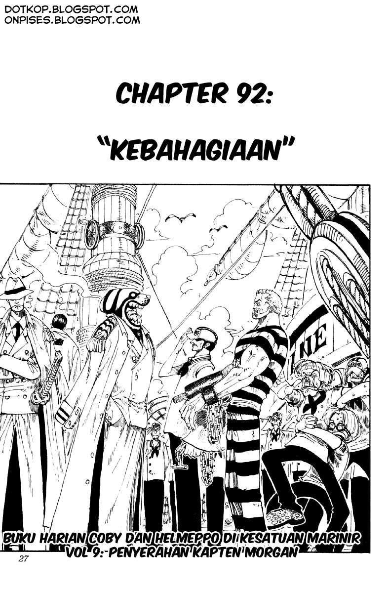 One Piece — Chapter 92, halaman 1