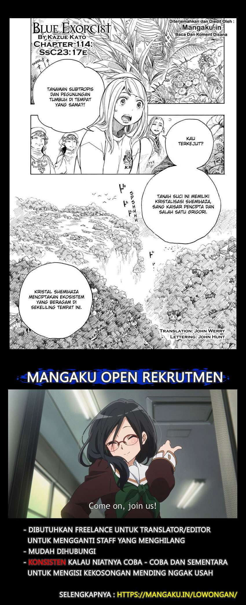 Ao no Exorcist — Chapter 114, halaman 2