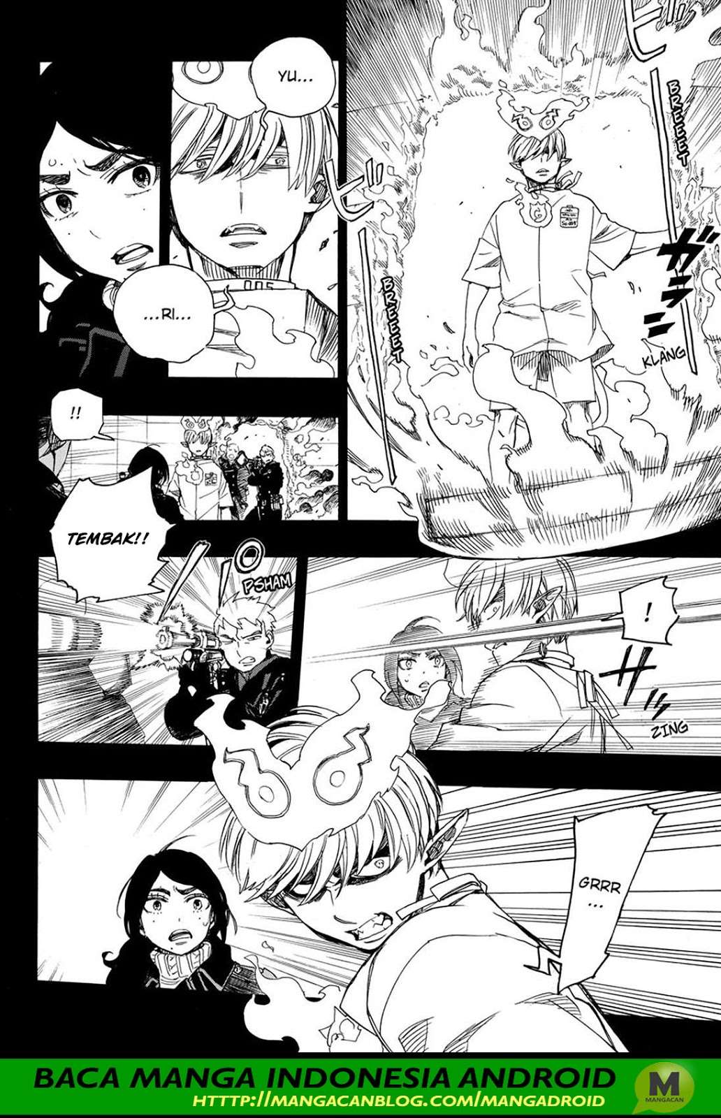 Ao no Exorcist — Chapter 105, halaman 8