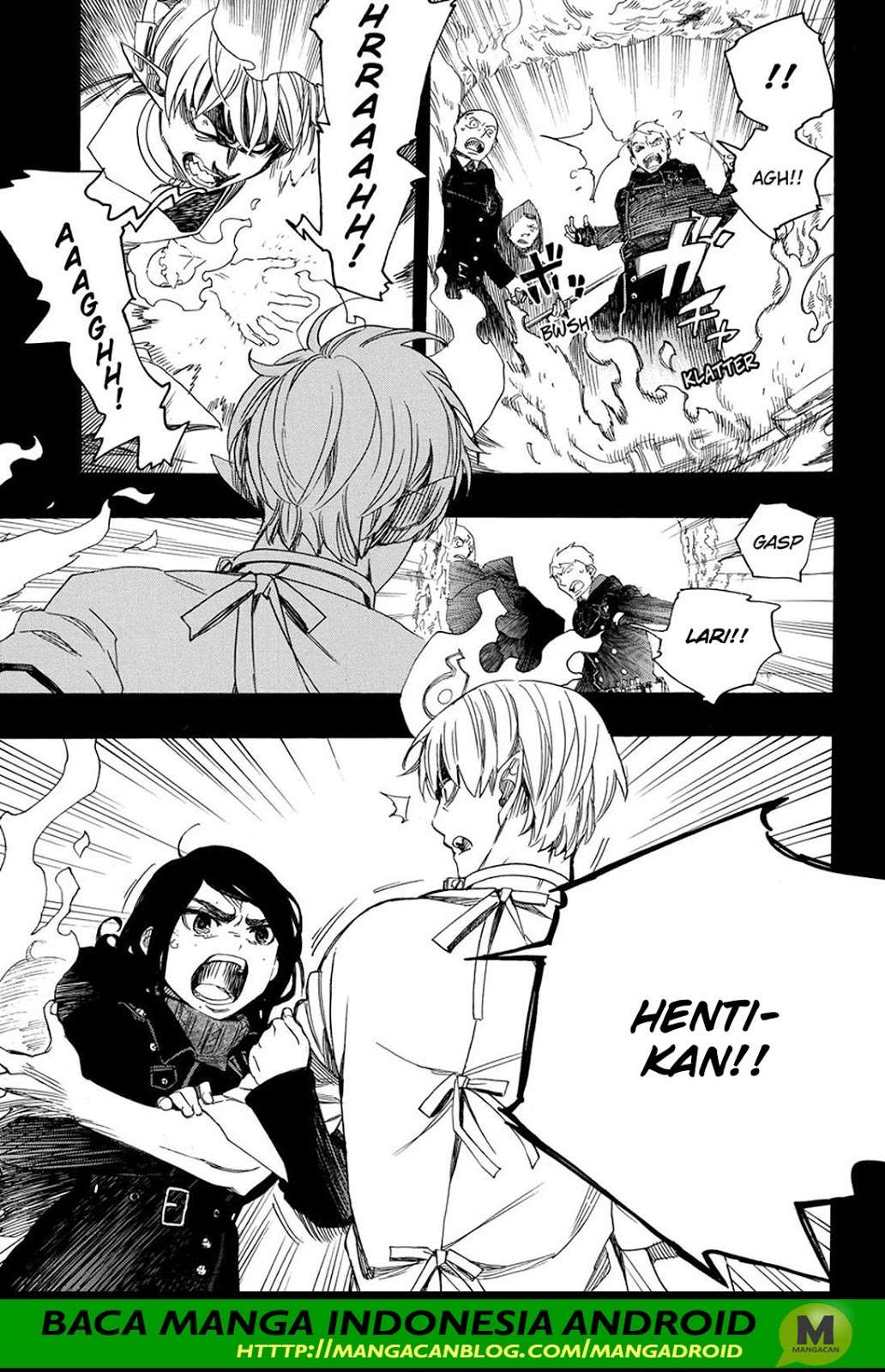 Ao no Exorcist — Chapter 105, halaman 9