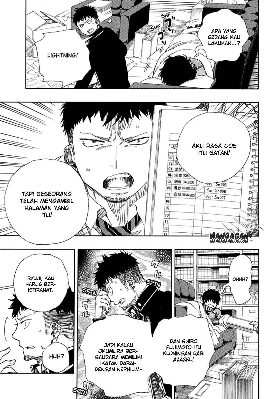 Ao no Exorcist — Chapter 88, halaman 23