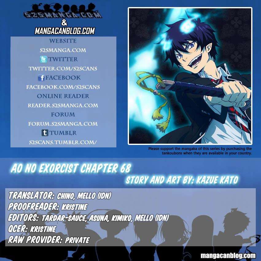 Ao no Exorcist — Chapter 68, halaman 2
