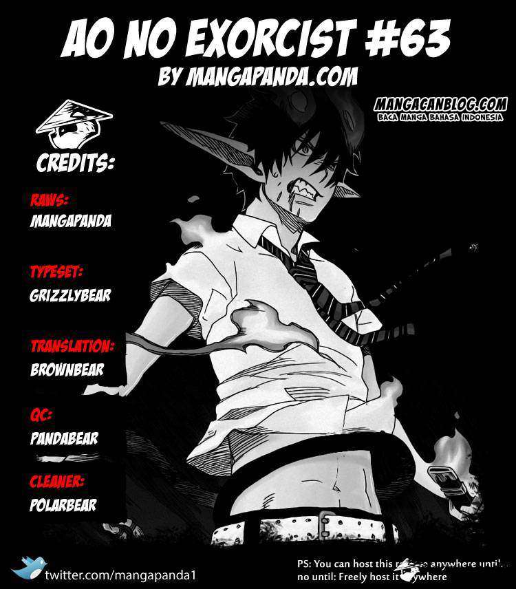 Ao no Exorcist — Chapter 63, halaman 38