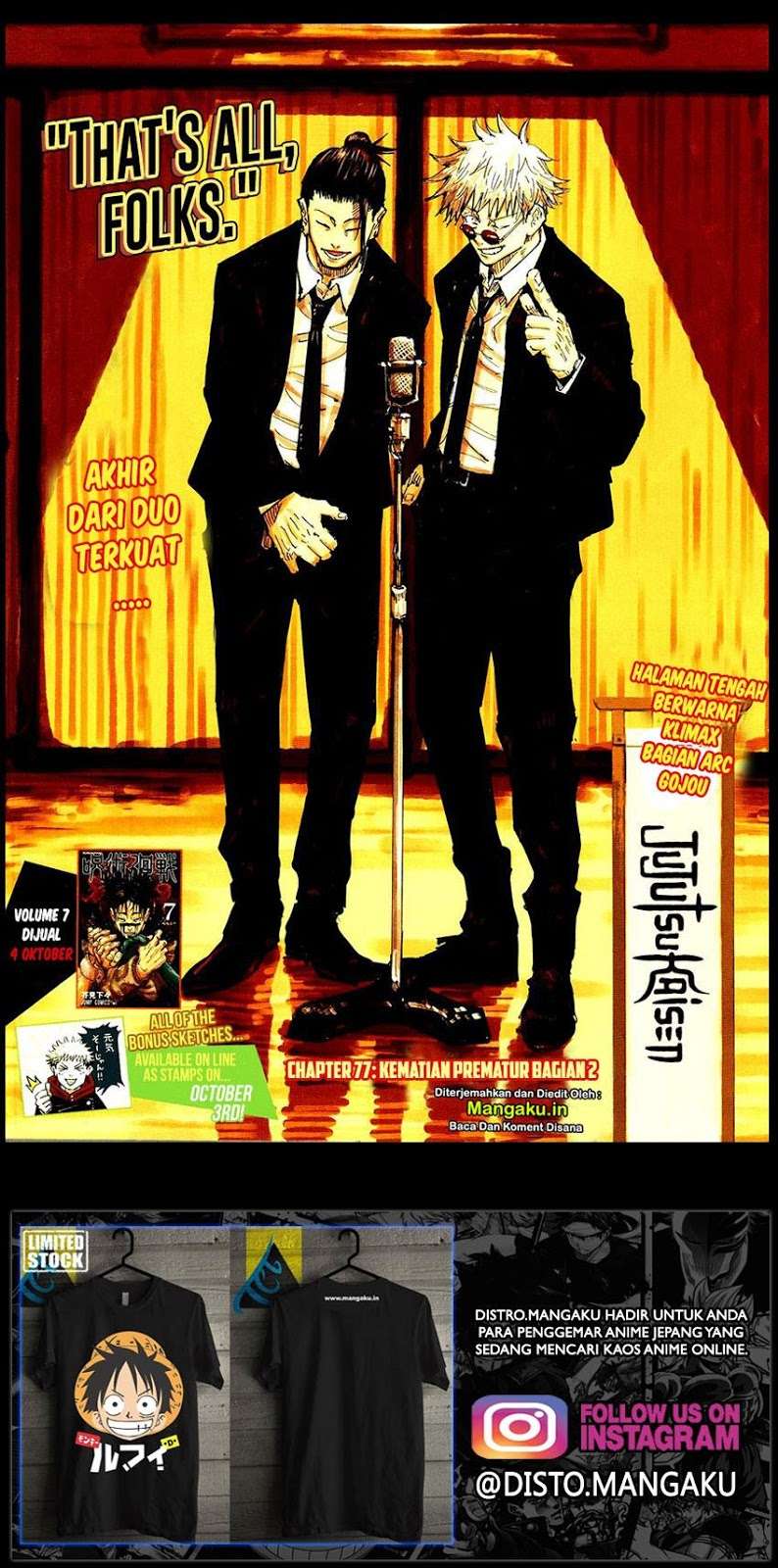 Jujutsu Kaisen — Chapter 77, halaman 2